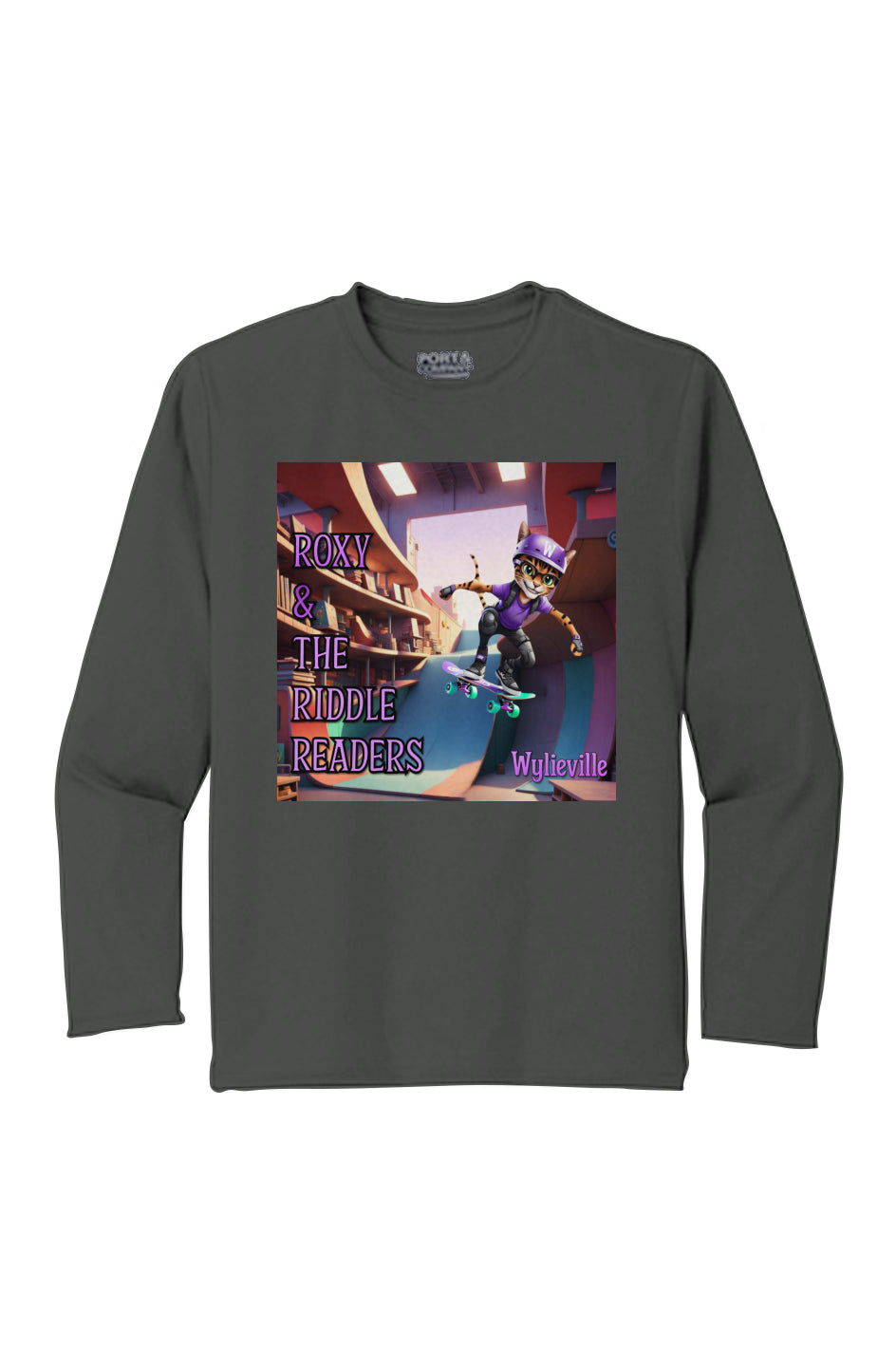 Wylieville: Roxy & The Riddle Readers Youth LS Performance Tee