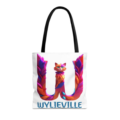 Wylieville Brand Tote Bag - White/Blue