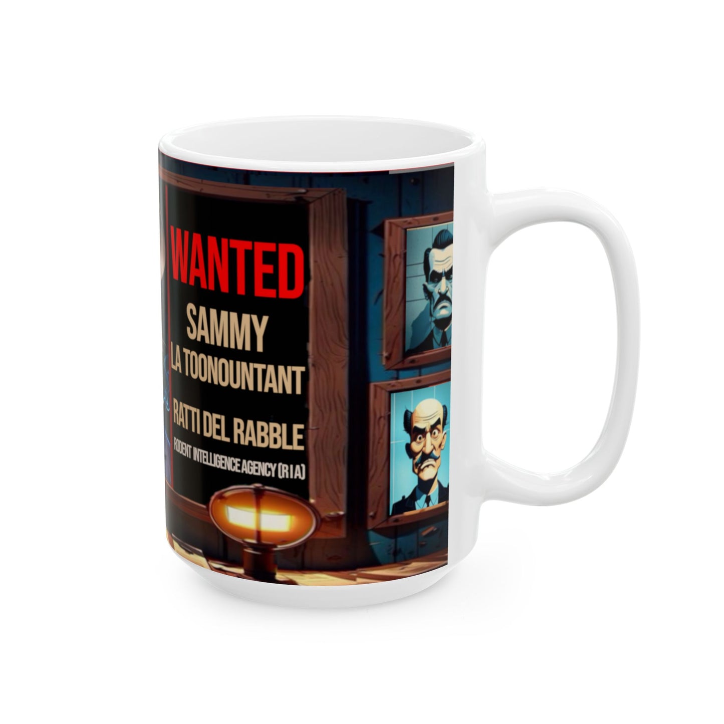 Wylieville After Dark: Sammy La Toonountant Ceramic Mug, (15oz)