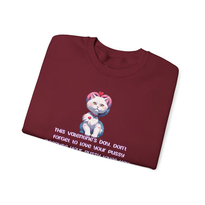 Wylieville After Dark: EU Valentine's Day Unisex Heavy Crewneck American Sizing Sweatshirt