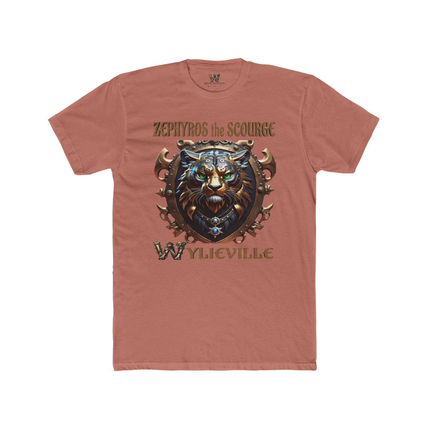 Wylieville After Dark: Zephyros the Scourge Unisex Cotton Crew Tee