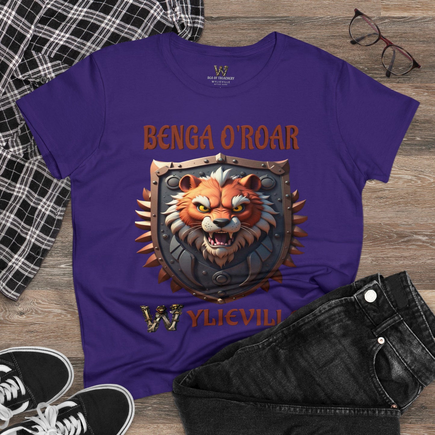 Wylieville After Dark: Benga O' Roar Midweight Cotton Tee