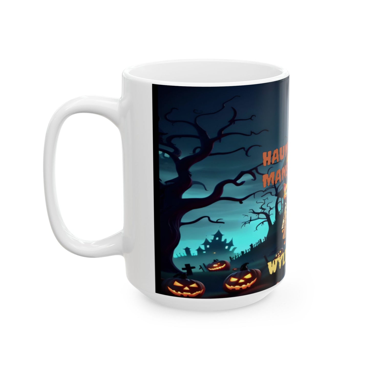 Wylieville: Haunted Mansion Ceramic Mug, (15oz)