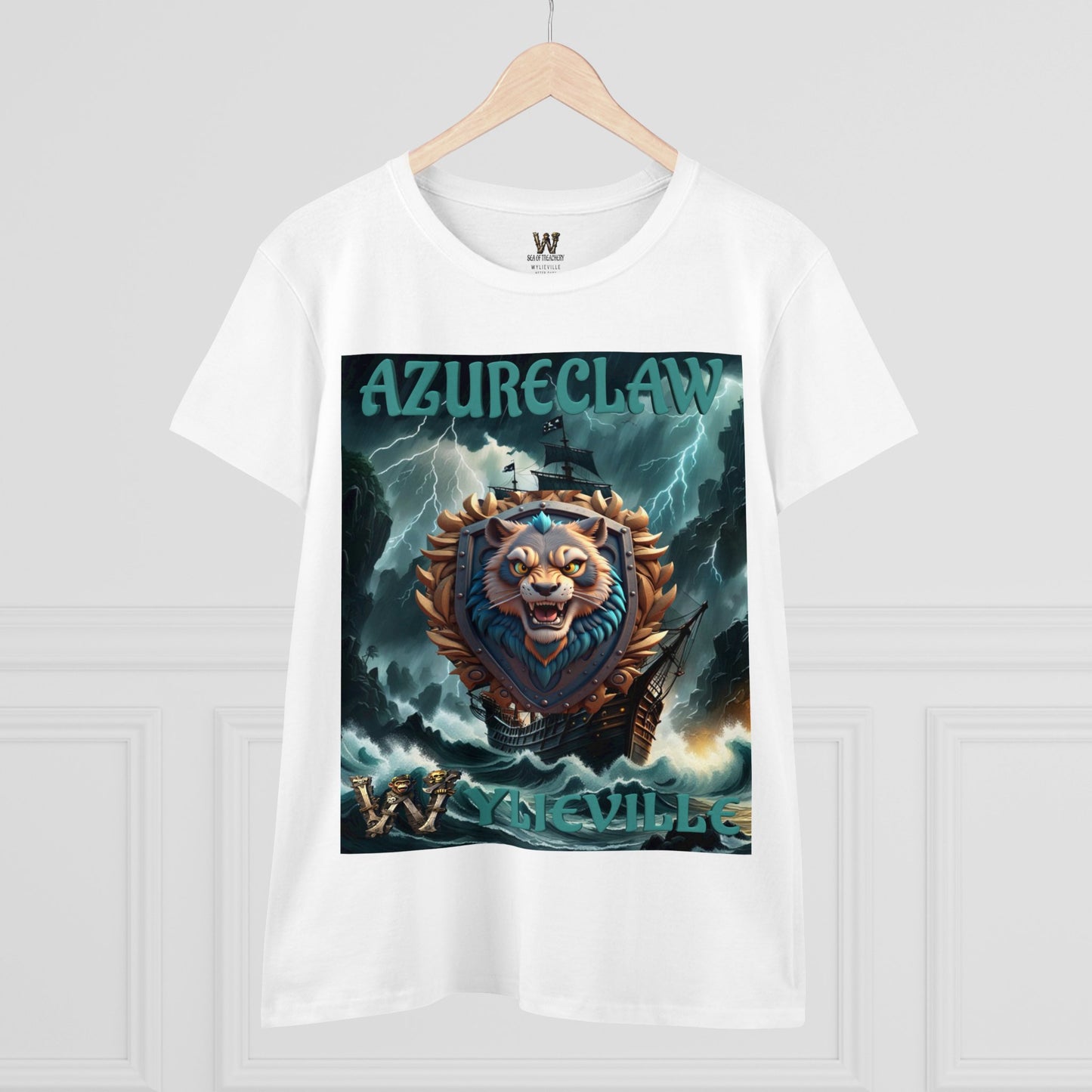 Wylieville After Dark: AzureClaw Cove Midweight Cotton Tee