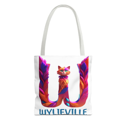 Wylieville Brand Tote Bag - White/Blue