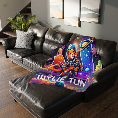 Wylie Tunes: Space Cat 2 & RipCurl Rocket Velveteen Microfiber 60x50 Reversible Blanket – “Double the Action, Double the Story"