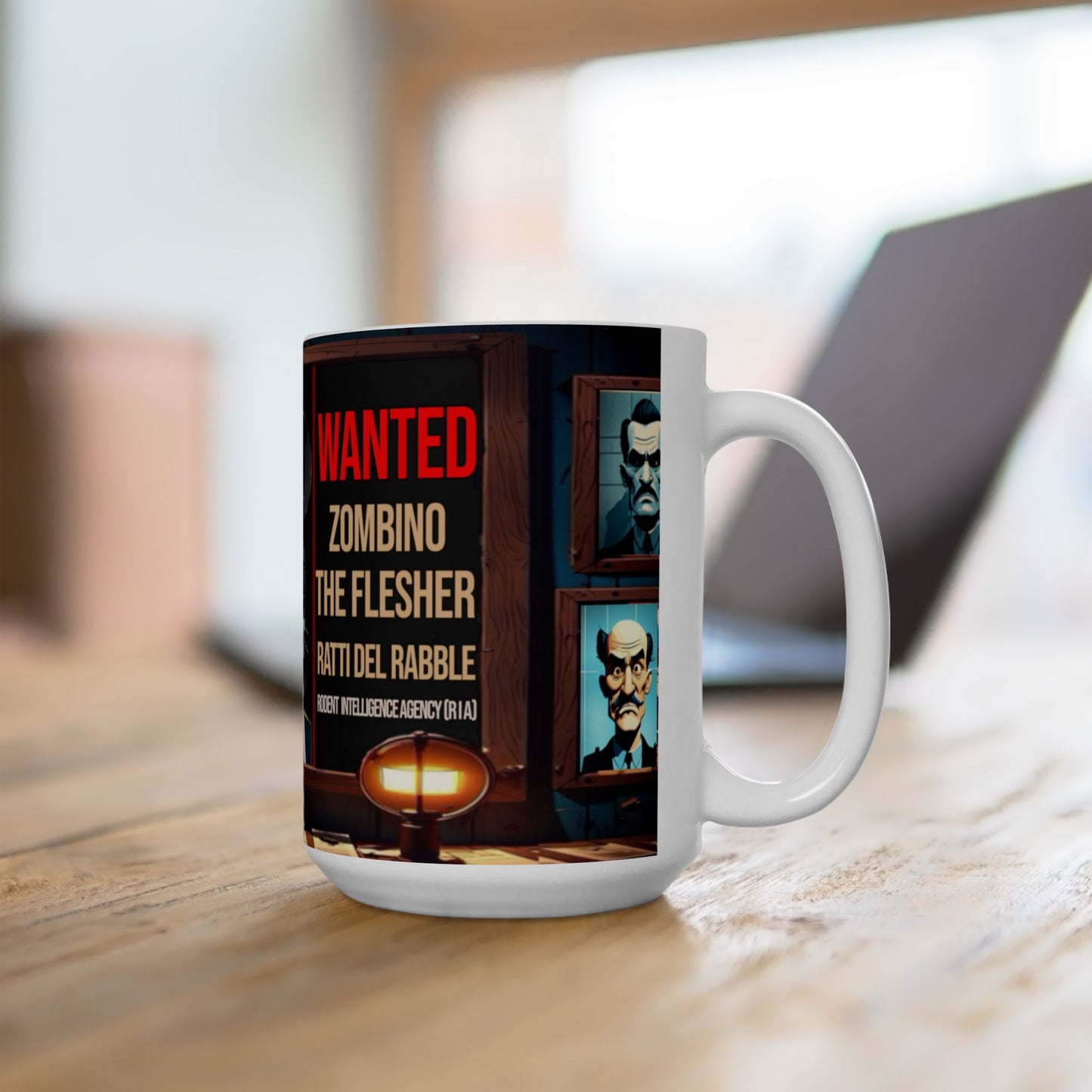 Wylieville After Dark: Zombino the Flesher  Ceramic Mug, (15oz)