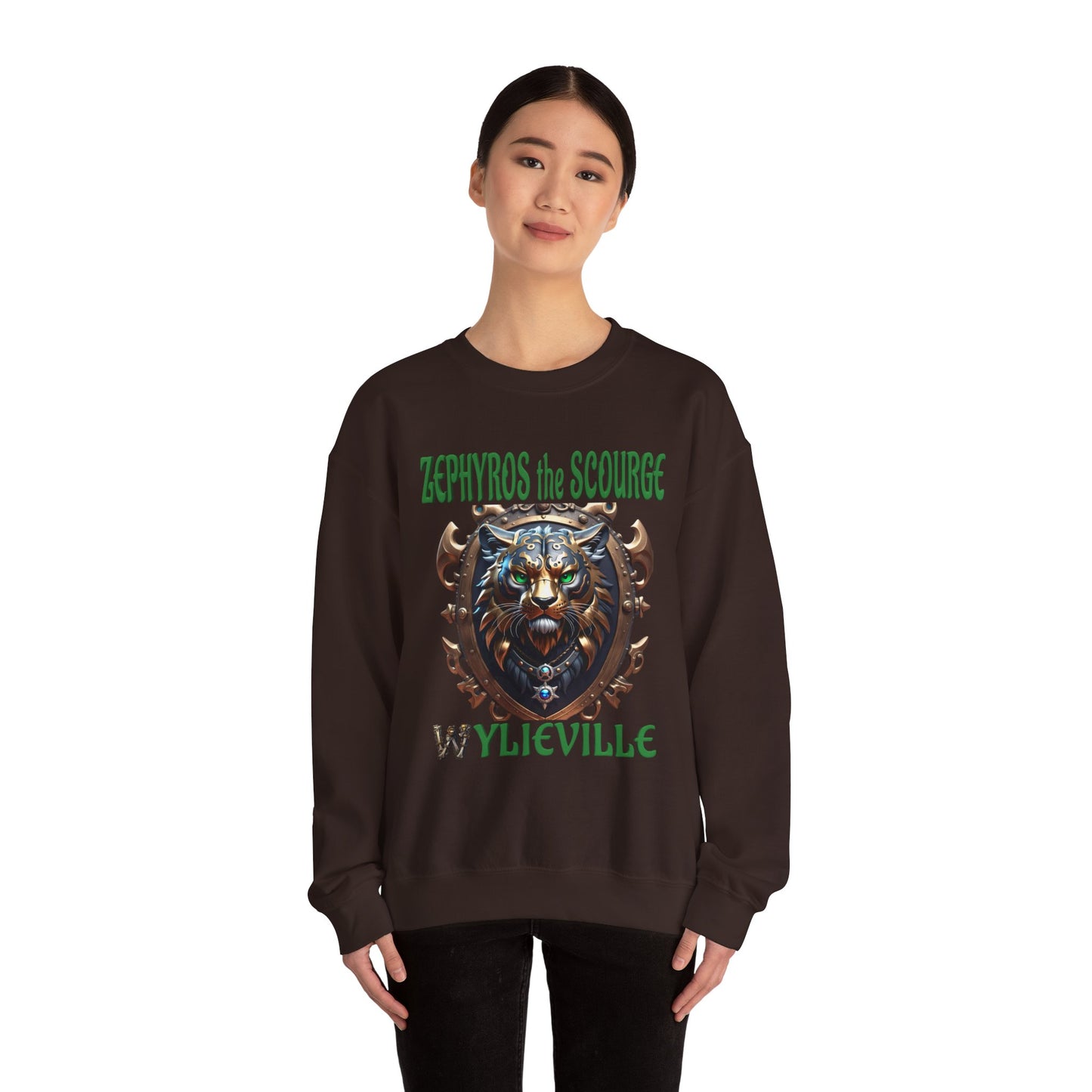 Wylieville After Dark: Sea of Treachery Zyphyros Heavy Blend Crewneck Sweatshirt