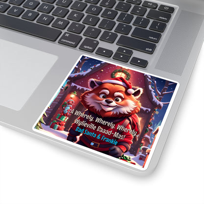 Wylieville: Bad Santa Baaad - Mas! Square Stickers