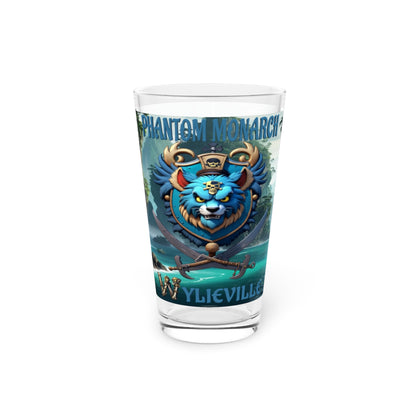 Wylieville After Dark: PHANTOM MONARCH Pint Glass, 16oz