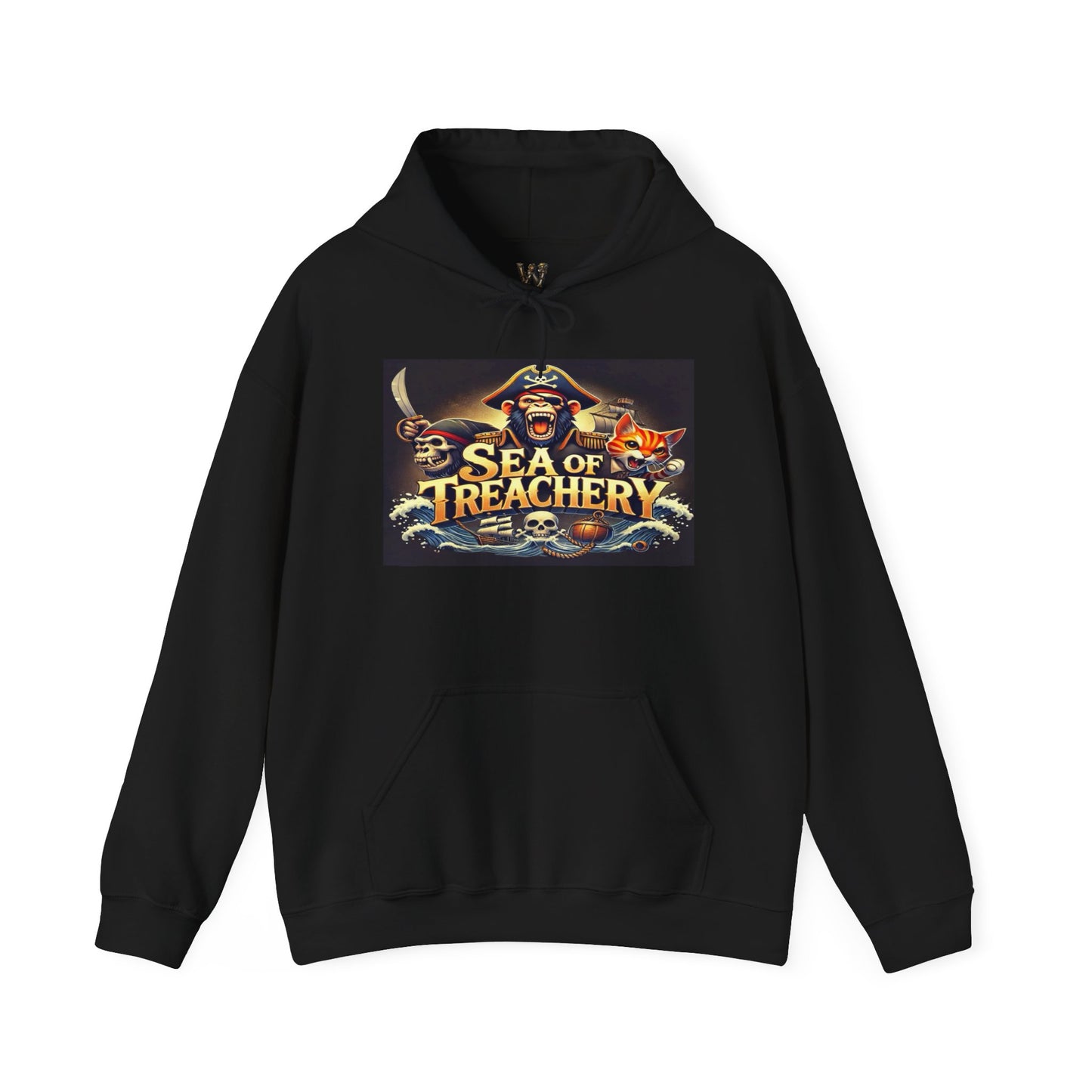 Wylieville After Dark: Sea of Treasury Unisex Fun Hooded Sweatshirt