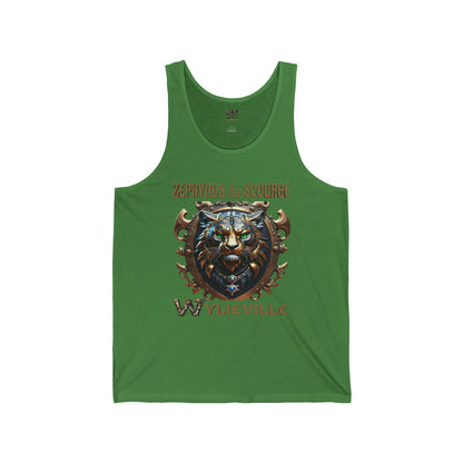 Wylieville After Dark: Zephyros the Scourge Unisex Jersey Tank