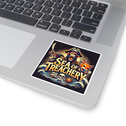 Wylieville After Dark: Sea of Treachery Square Stickers