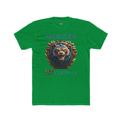 Wylieville After Dark: AzureClaw Unisex Cotton Crew Tee