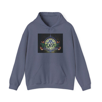 Wylieville After Dark: Unisex Heavy Hooded Sweatshirt 2