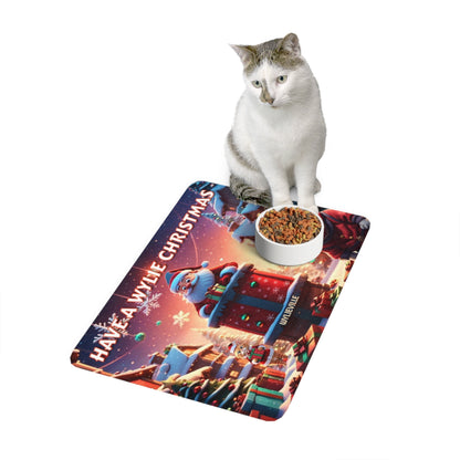 Wylieville: Have A Wylie Christmas Pet Food Mat (12x1