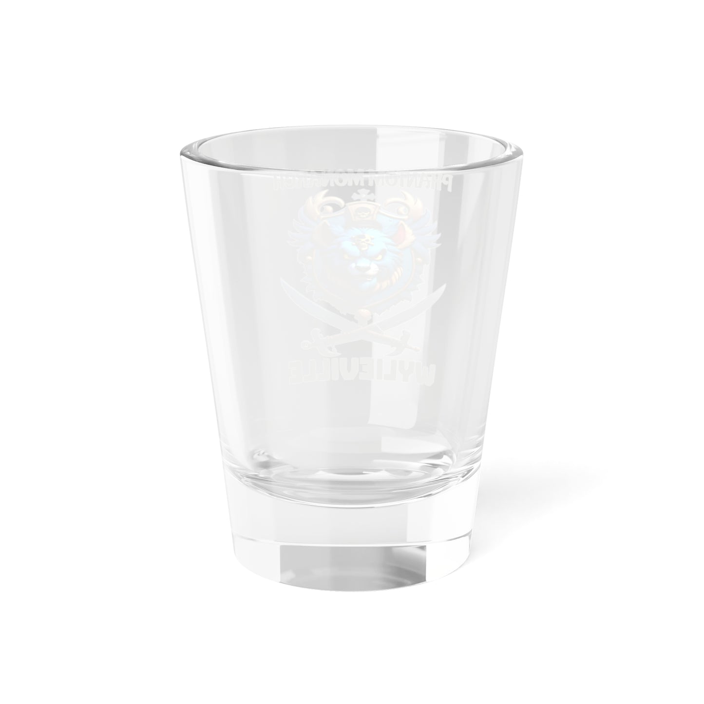 Wylieville After Dark: Phantom Monarch Shot Glass, 1.5oz