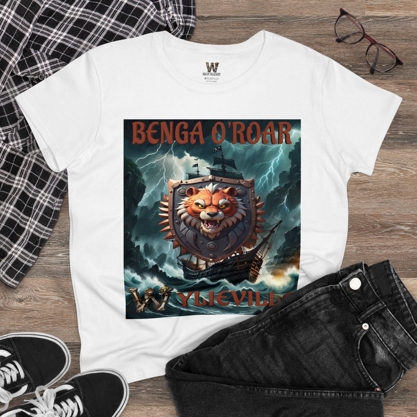 Wylieville After Dark: Benga O'Roar Cove Midweight Cotton Tee