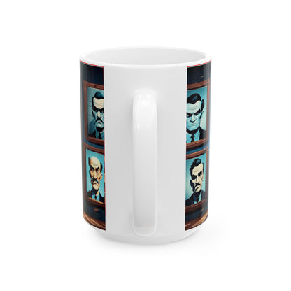 Wylieville After Dark: Monsignor Aficionado Ceramic Mug, (15oz)