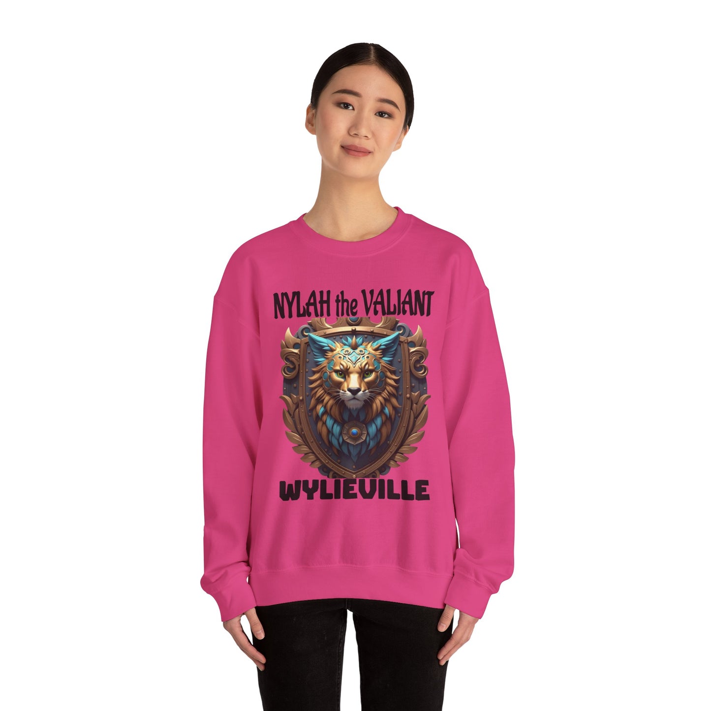 Wylieville After Dark: Nylah the Valiant  Heavy Blend Crewneck Sweatshirt