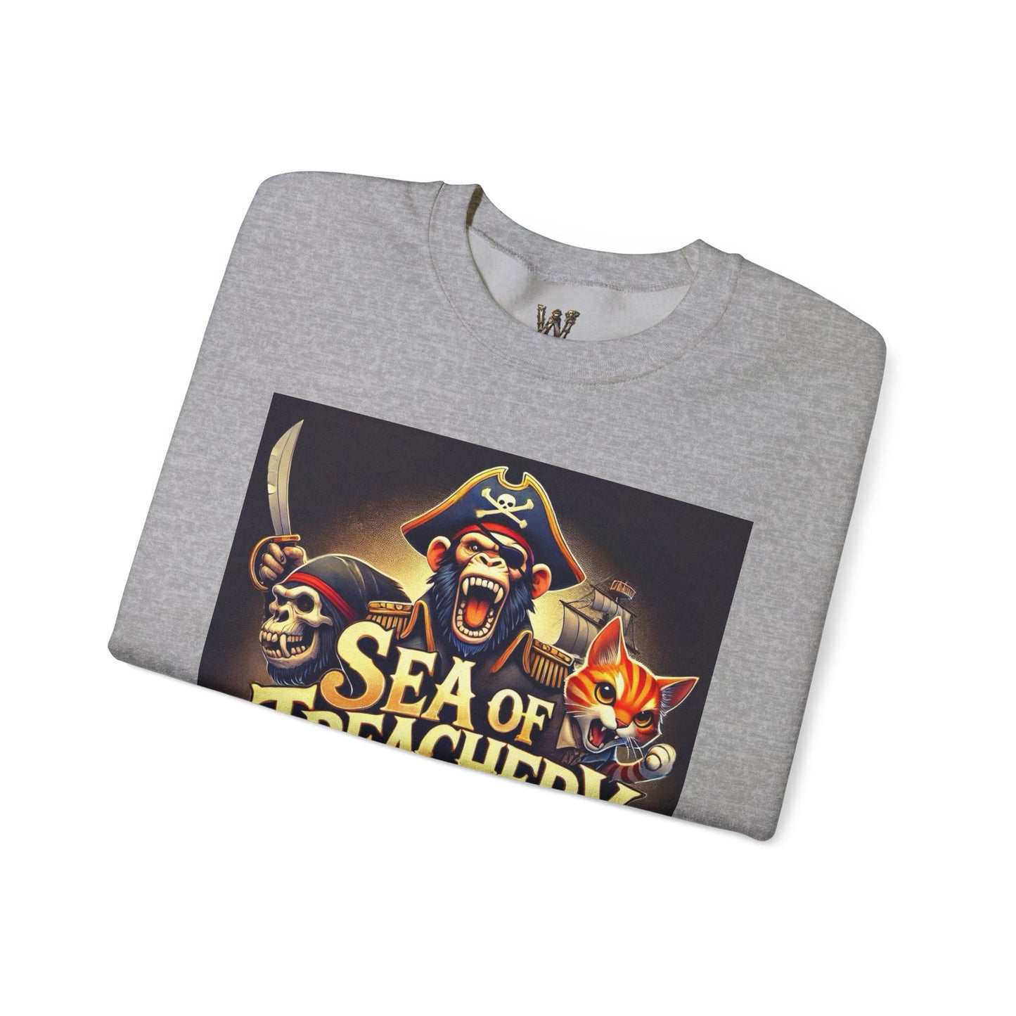 Wylieville After Dark: Sea of Treachery Fun Crewneck Sweatshirt