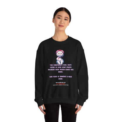 Wylieville After Dark: EU Valentine's Day Unisex Heavy Crewneck American Sizing Sweatshirt