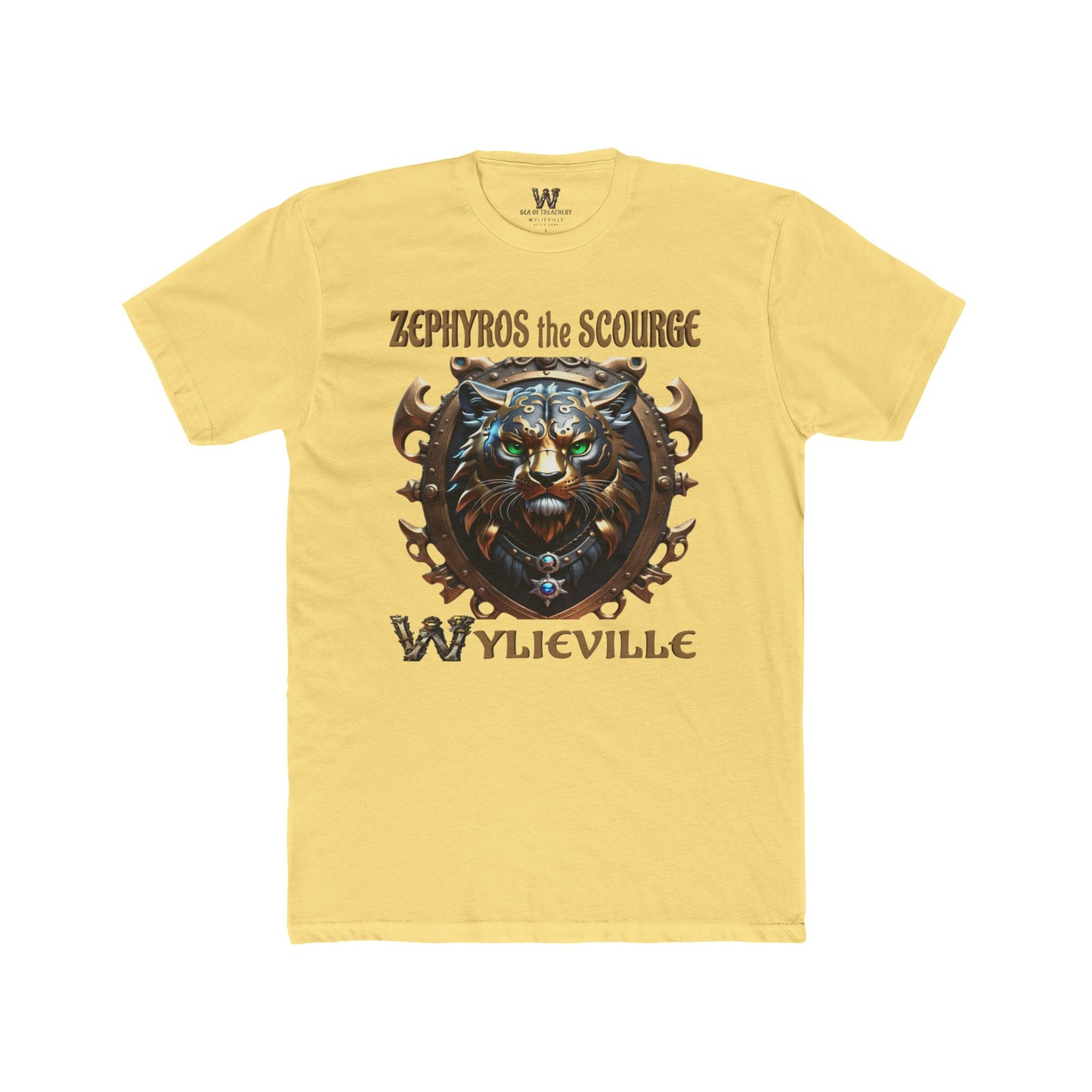 Wylieville After Dark: Zephyros the Scourge Unisex Cotton Crew Tee