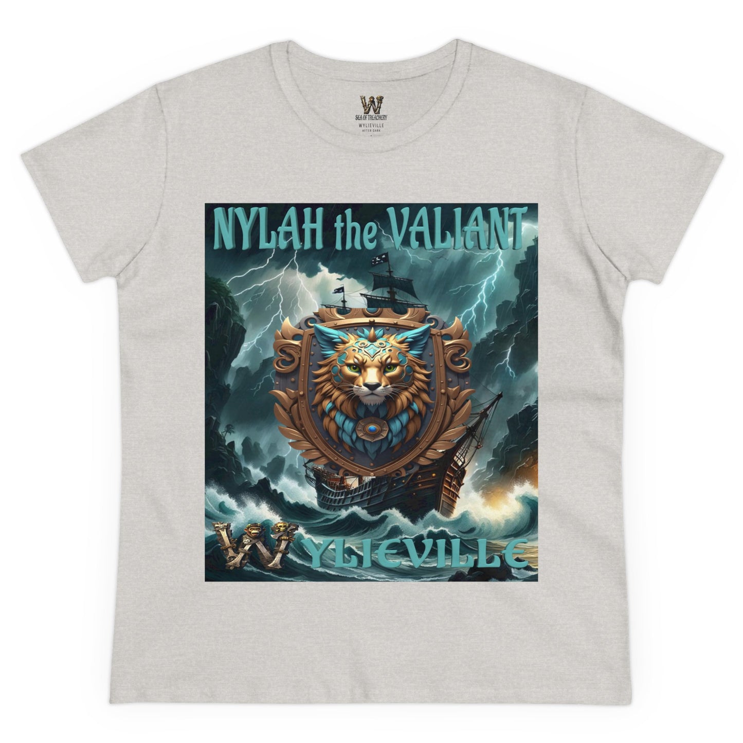 Wylieville After Dark: Nylah the Valiant Cove Midweight Cotton Tee