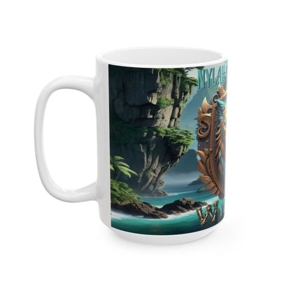 Wylieville After Dark: Nylah the Valiant Day Cove Ceramic Mug, (15oz)