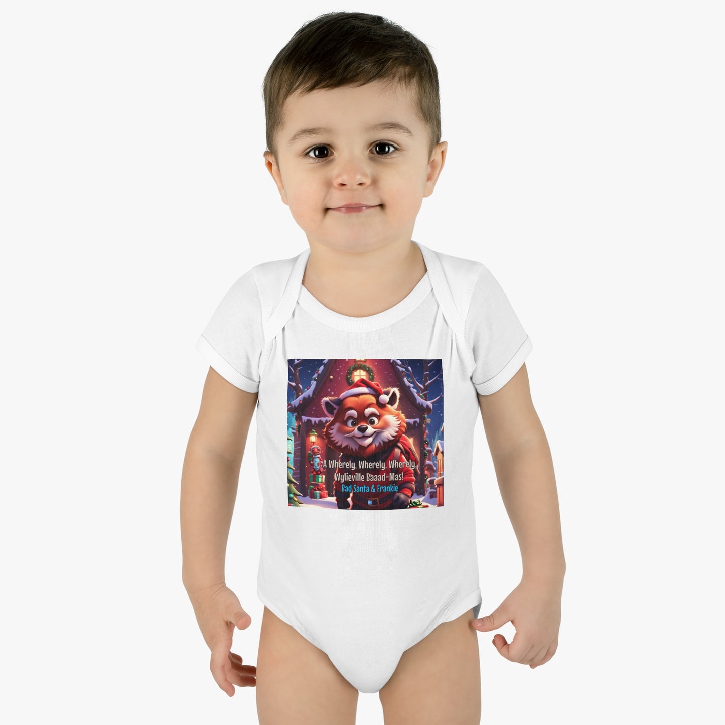 Wylieville: Bad Santa A Wherely Baaad - Mas!  Infant Baby Rib Bodysuit