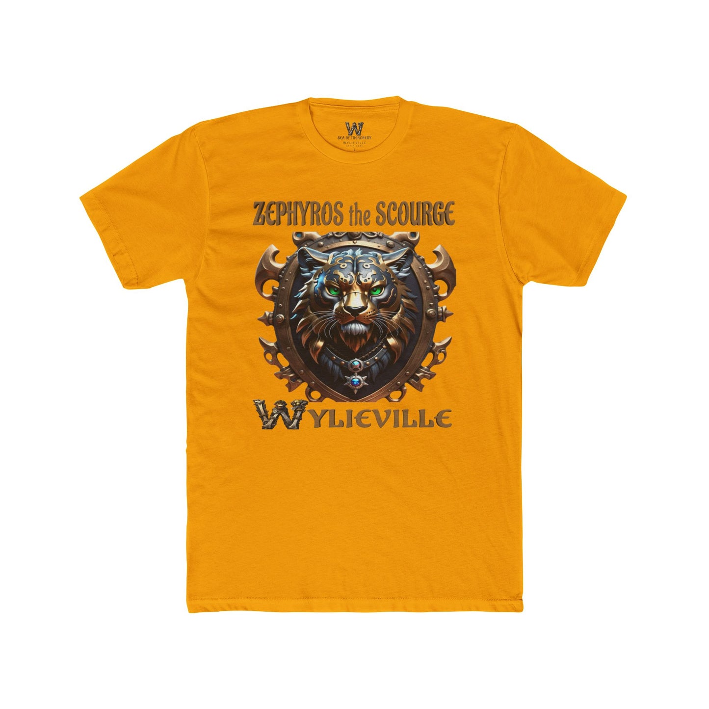 Wylieville After Dark: Zephyros the Scourge Unisex Cotton Crew Tee