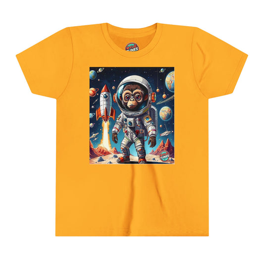 Wylie Tunes: Rocket Illustration Youth Short Sleeve Tee