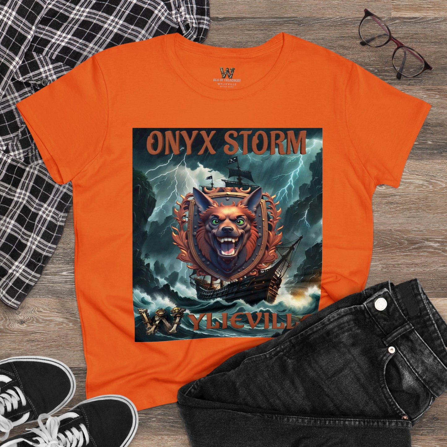 Wylieville After Dark: Onyx Storm Cove Midweight Cotton Tee