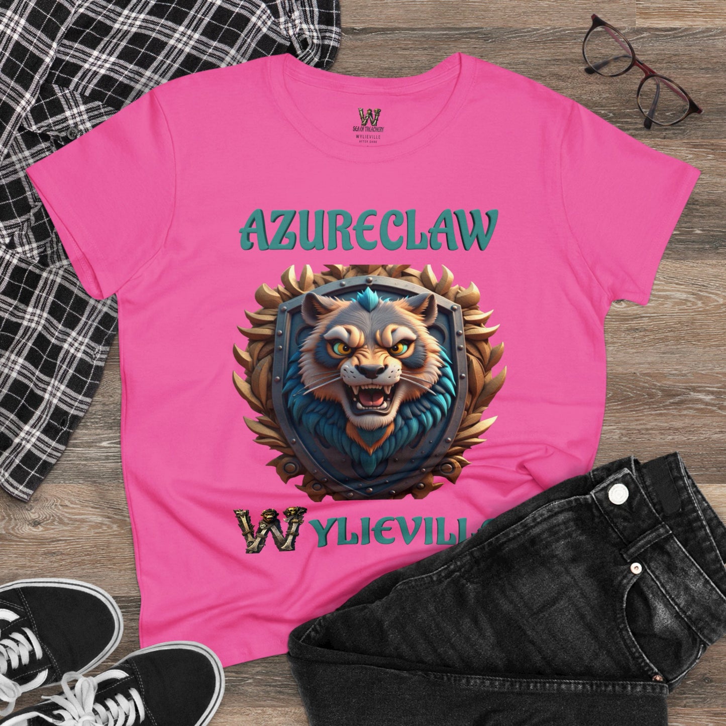 Wylieville After Dark: AzureClaw Midweight Cotton Tee