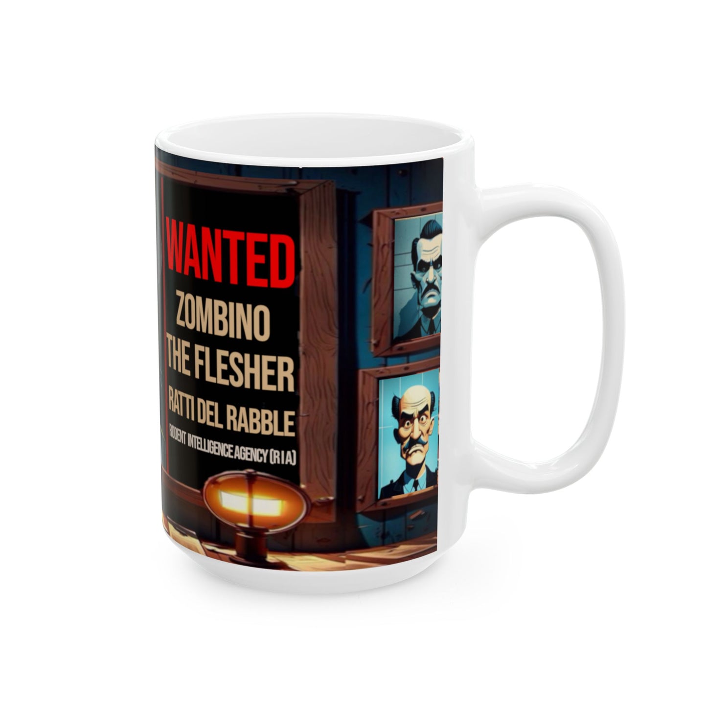 Wylieville After Dark: Zombino the Flesher  Ceramic Mug, (15oz)