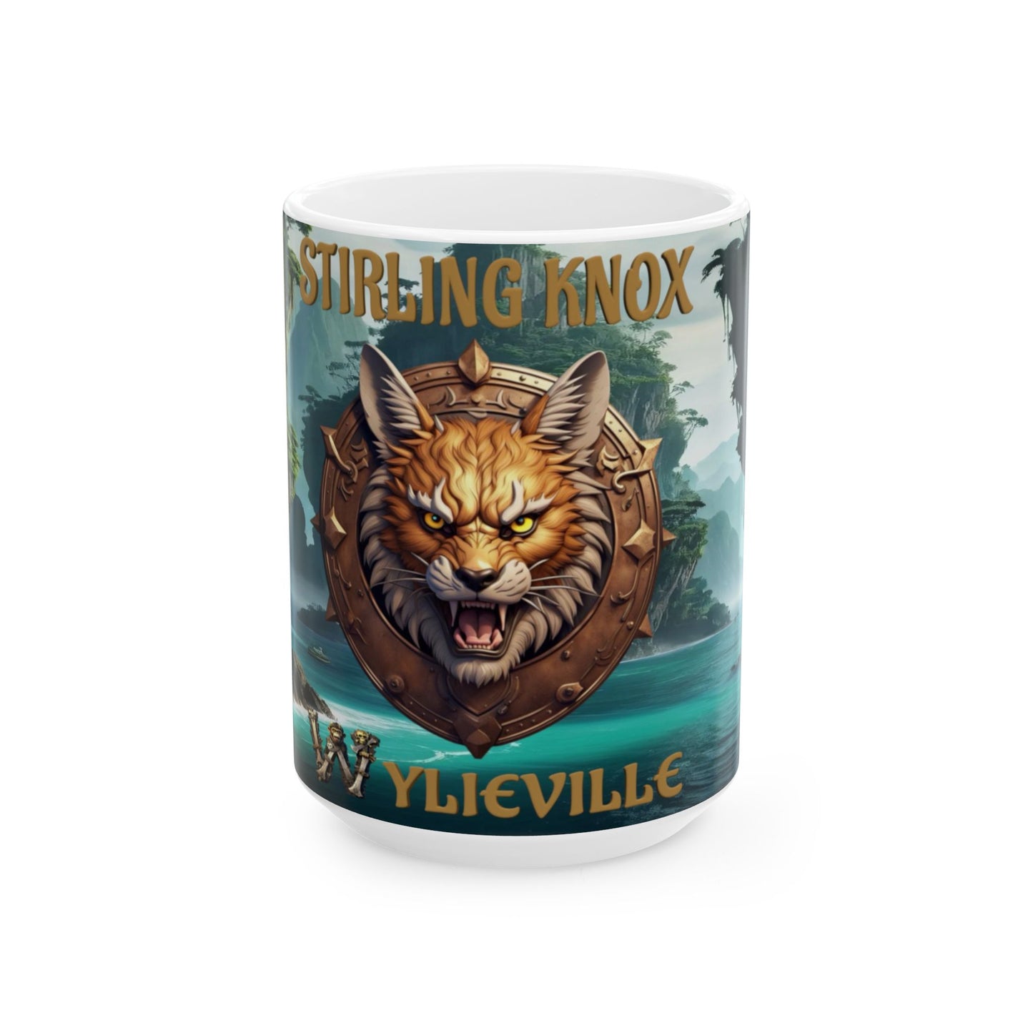 Wylieville After Dark: Stirling Knox Day Cove Ceramic Mug, (15oz)