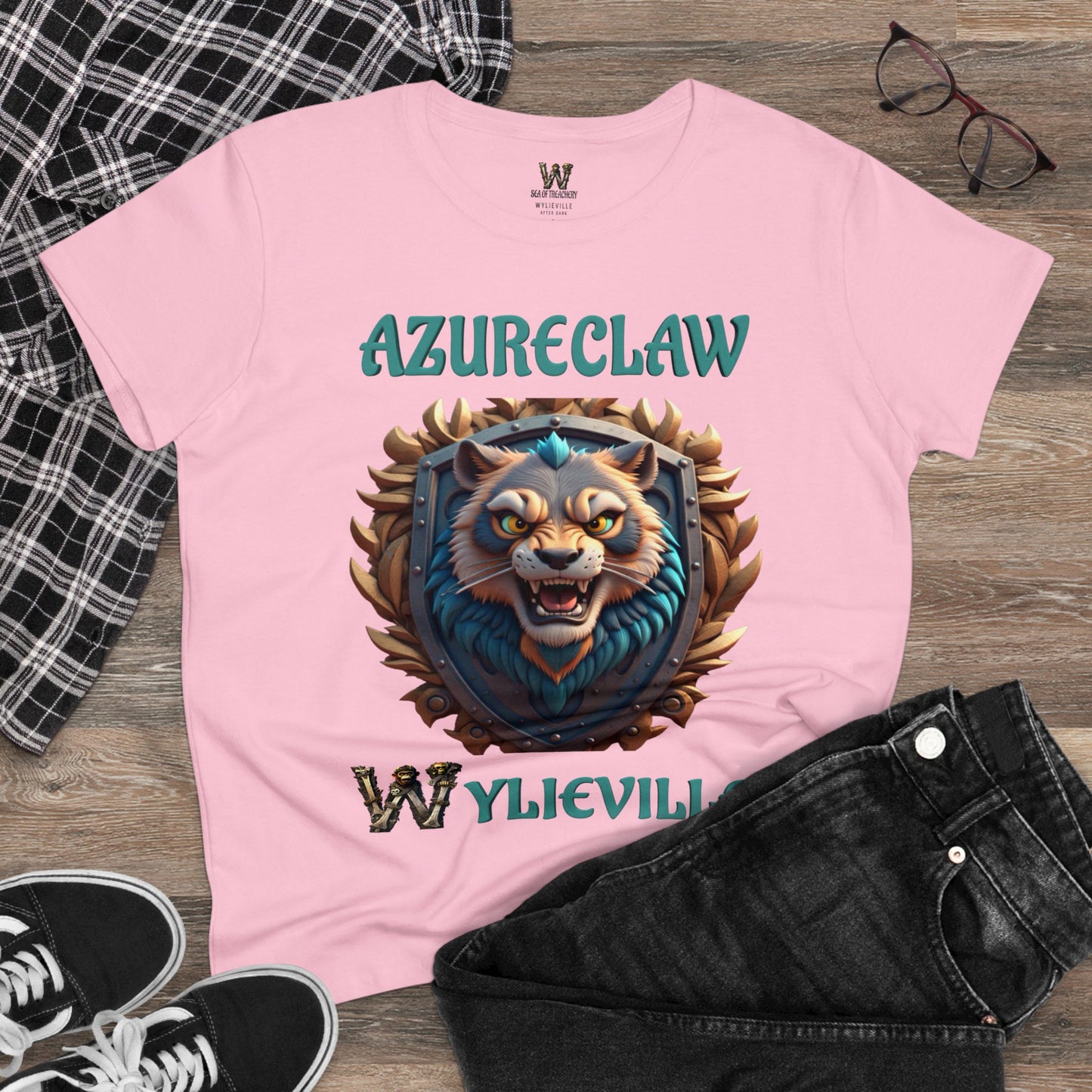 Wylieville After Dark: AzureClaw Midweight Cotton Tee