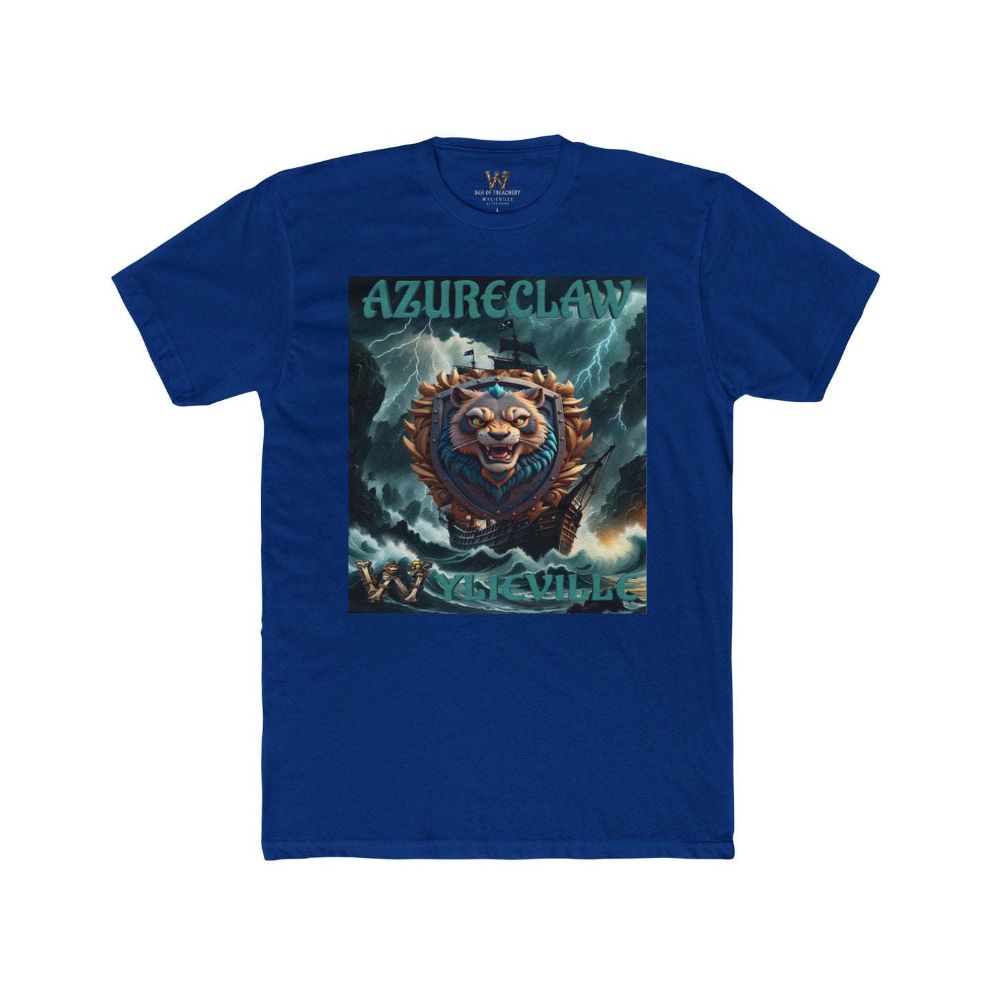 Wylieville After Dark: AzureClaw Cove Cotton Crew Tee