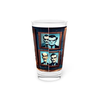 Wylieville After Dark: Sammy La Toonountant Pint Glass, 16oz