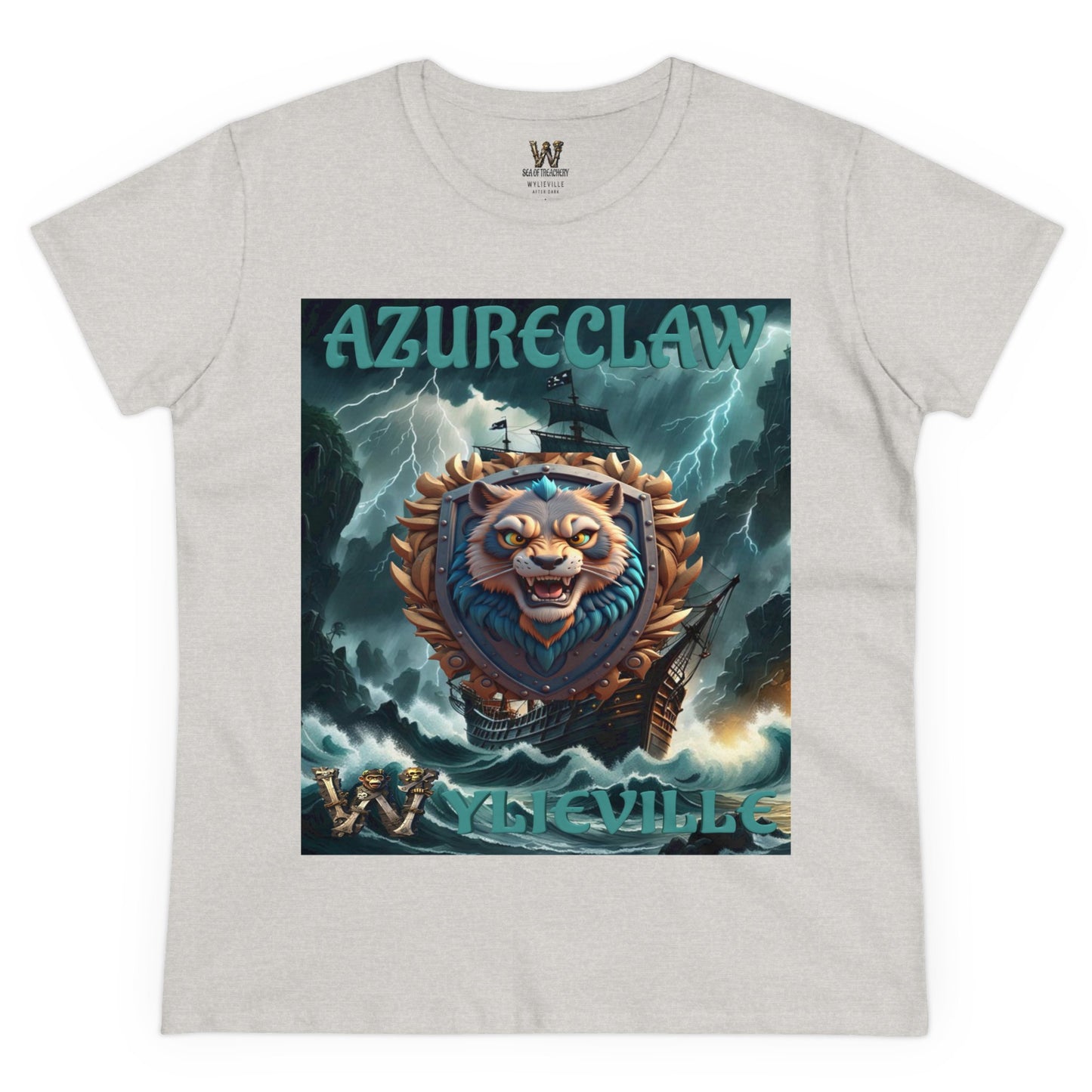 Wylieville After Dark: AzureClaw Cove Midweight Cotton Tee