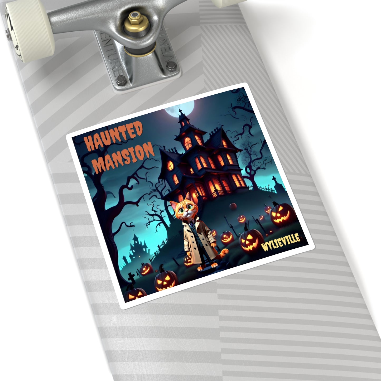 Wylieville: Haunted Mansion Square Stickers