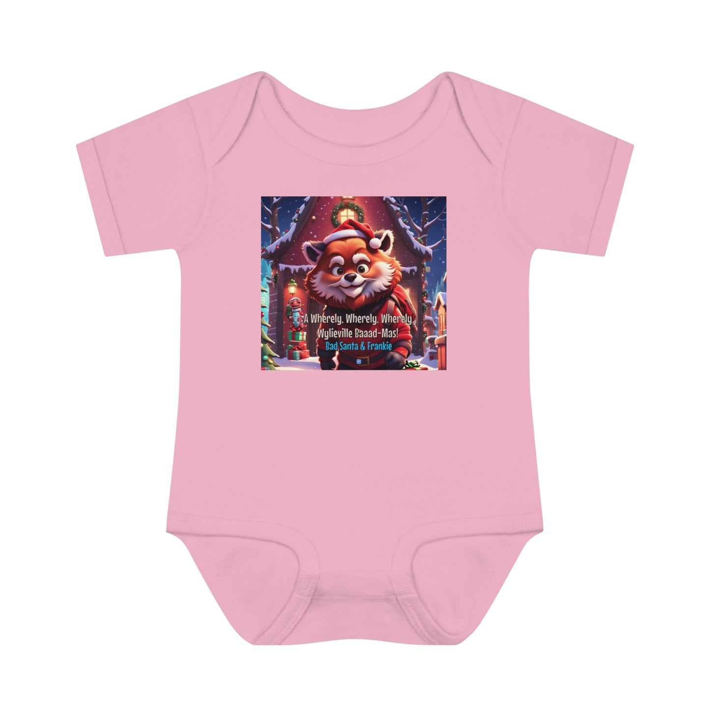 Wylieville: Bad Santa A Wherely Baaad - Mas!  Infant Baby Rib Bodysuit