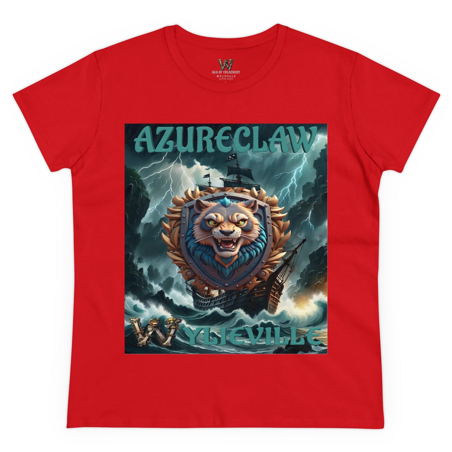 Wylieville After Dark: AzureClaw Cove Midweight Cotton Tee