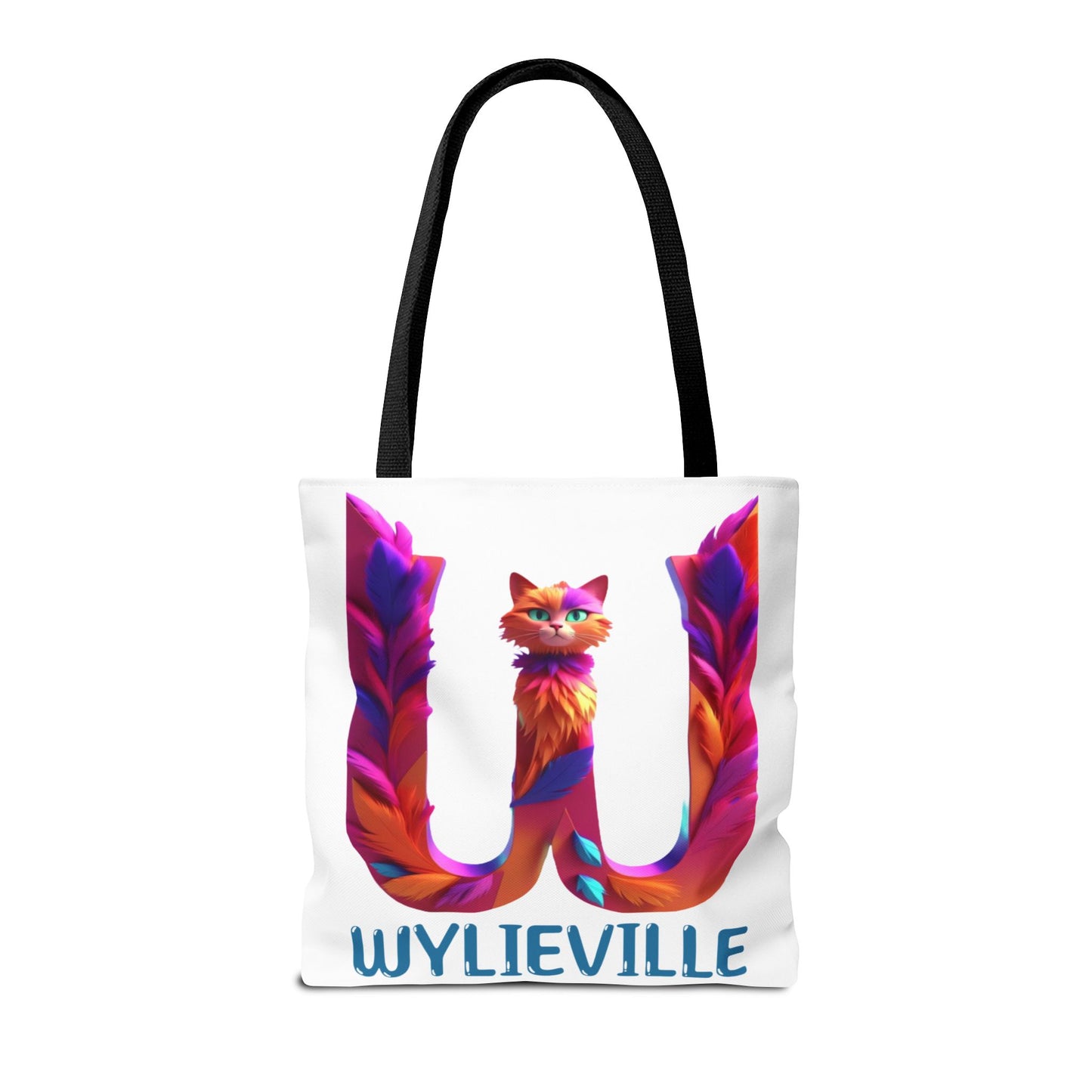 Wylieville Brand Tote Bag - White/Blue