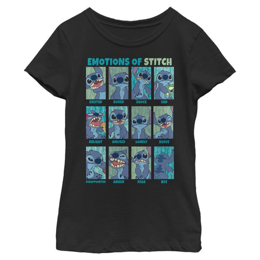 Girl's Disney Stitch Emotion T-Shirt