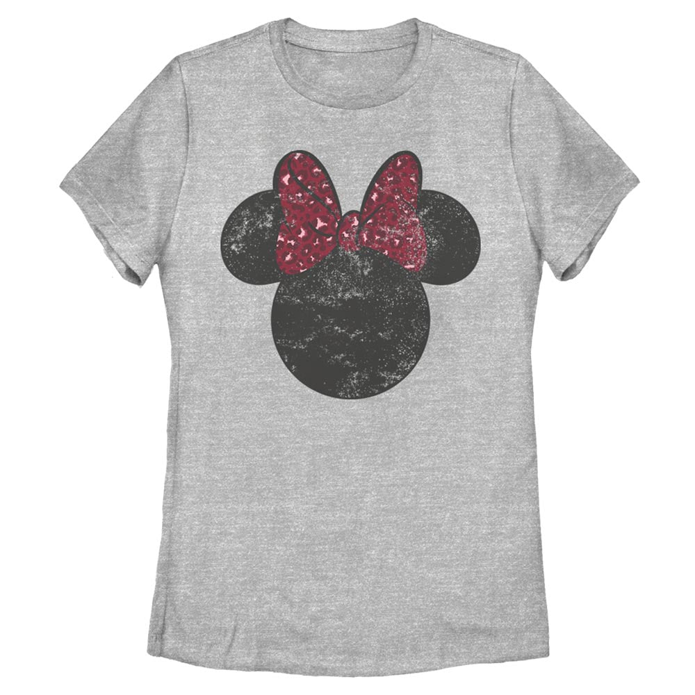 Women's Disney Minnie Leopard Bow T-Shirt