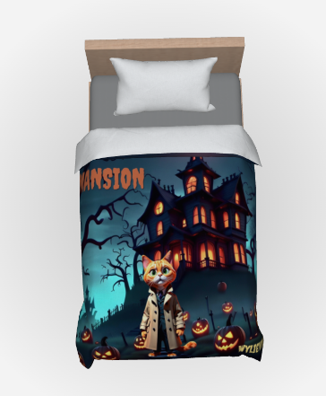 Wylieville: Haunted Mansion Twin Duvet