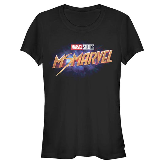 Junior's Marvel Ms Logo T-Shirt