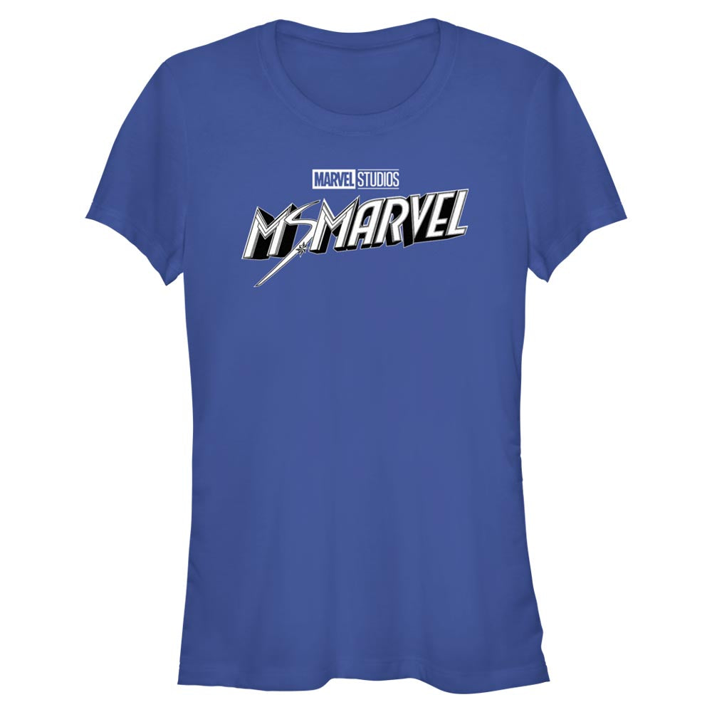 Junior's Marvel Black and White T-Shirt