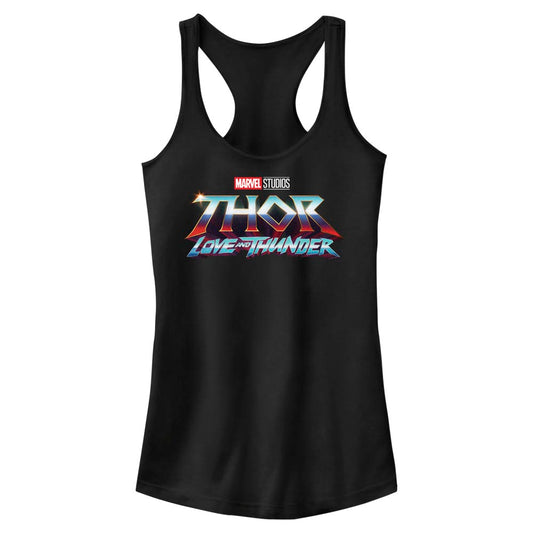 Junior's Marvel Thunder Logo Tank Top